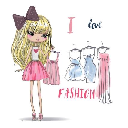 Kids' ceiling light GIRLS VIBES 1xE27/60W/230V Ø 40 cm I love fashion