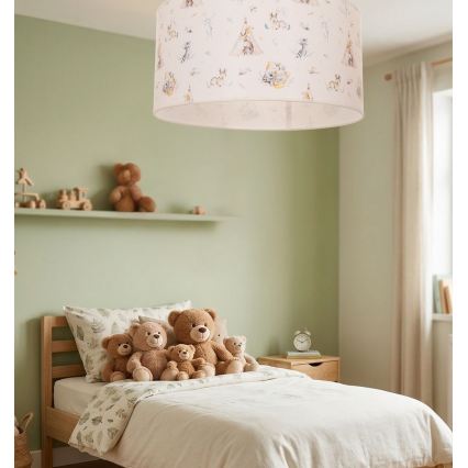 Kids' ceiling light KIDS ROOM 1xE27/60W/230V Ø 40 cm – playful animal motifs