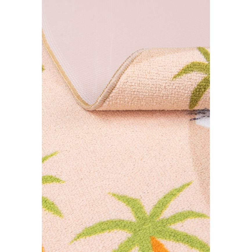 Kids' Non-Slip Rug ARES STREETS 160 cm Beige/Safari