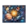 Kids' non-slip rug PRINT 3D 80x150 cm planets/multicolored
