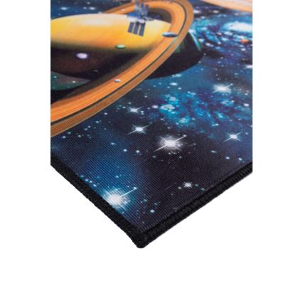 Kids' non-slip rug PRINT 3D 80x150 cm planets/multicolored