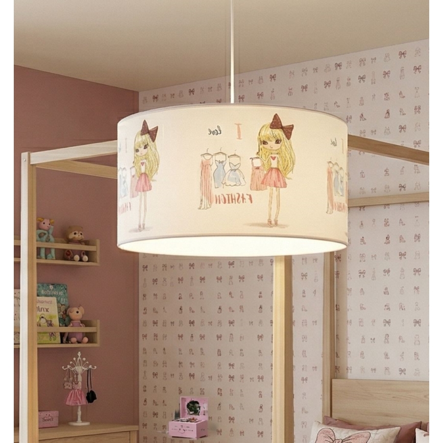 Kids' pendant light GIRLS VIBES 1xE27/60W/230V Ø 40 cm I love fashion
