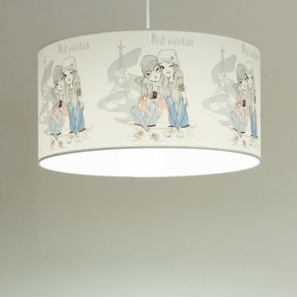 Kids' pendant light GIRLS VIBES 1xE27/60W/230V Ø 40 cm Paris