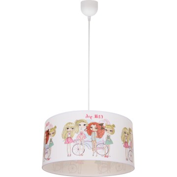 Kids' pendant light GIRLS VIBES 1xE27/60W/230V, Ø 40 cm — for girls