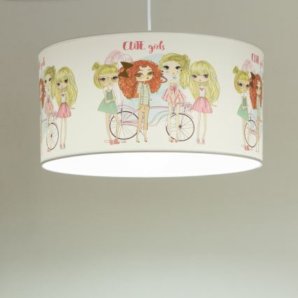 Kids' pendant light GIRLS VIBES 1xE27/60W/230V, Ø 40 cm — for girls