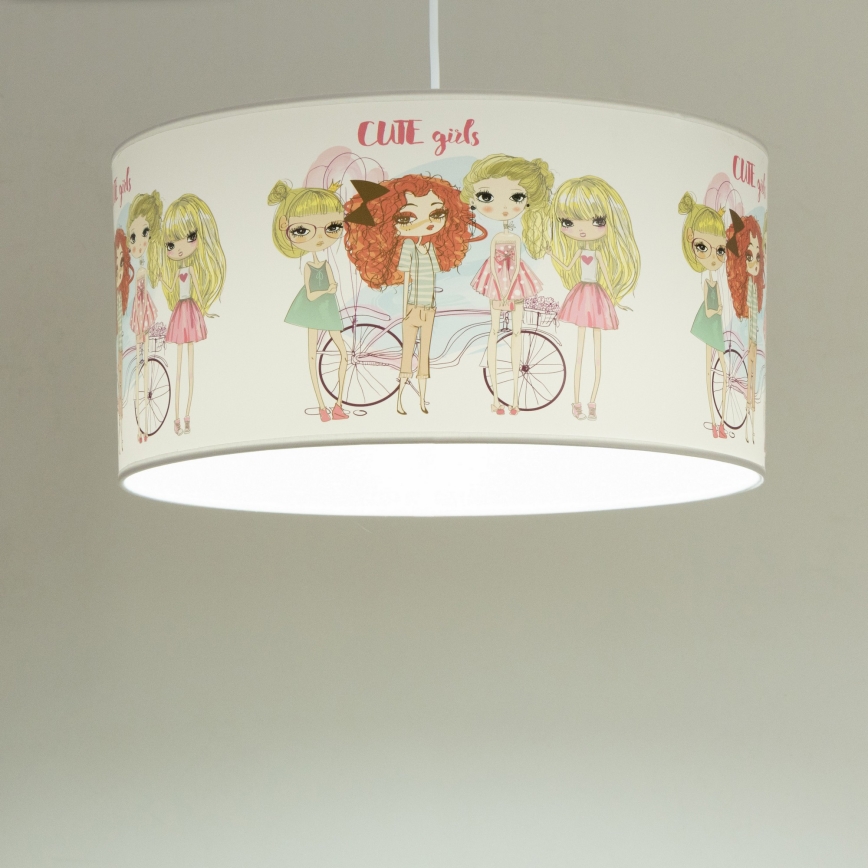 Kids' pendant light GIRLS VIBES 1xE27/60W/230V, Ø 40 cm — for girls