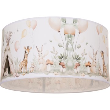 KIDS ROOM children's ceiling light 1xE27/60W/230V, Ø 40 cm – animal motifs