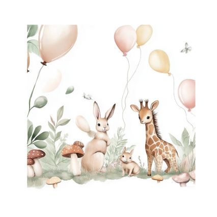 KIDS ROOM children's ceiling light 1xE27/60W/230V, Ø 40 cm – animal motifs