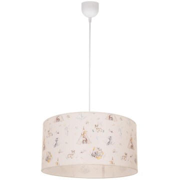 KIDS ROOM Children's Ceiling Light 1xE27/60W/230V, Ø 40 cm — Animal Motifs