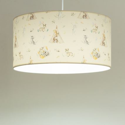 KIDS ROOM Children's Ceiling Light 1xE27/60W/230V, Ø 40 cm — Animal Motifs