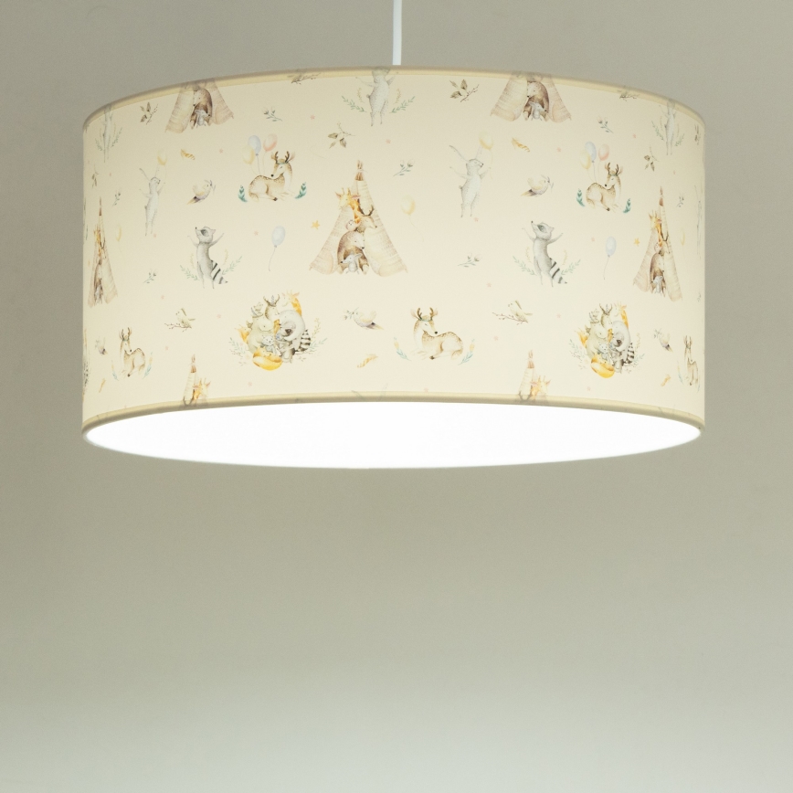 KIDS ROOM Children's Ceiling Light 1xE27/60W/230V, Ø 40 cm — Animal Motifs