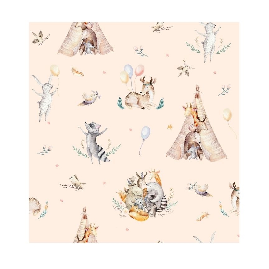 KIDS ROOM Children's Ceiling Light 1xE27/60W/230V, Ø 40 cm — Animal Motifs