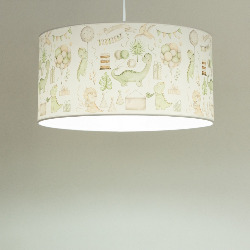 KIDS ROOM Children's pendant lamp 1xE27/60W/230V Ø 40 cm – Dinosaur