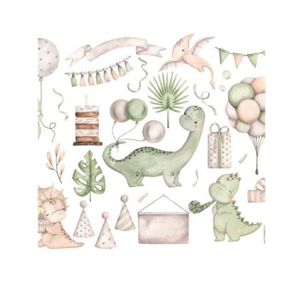 KIDS ROOM Children's pendant lamp 1xE27/60W/230V Ø 40 cm – Dinosaur