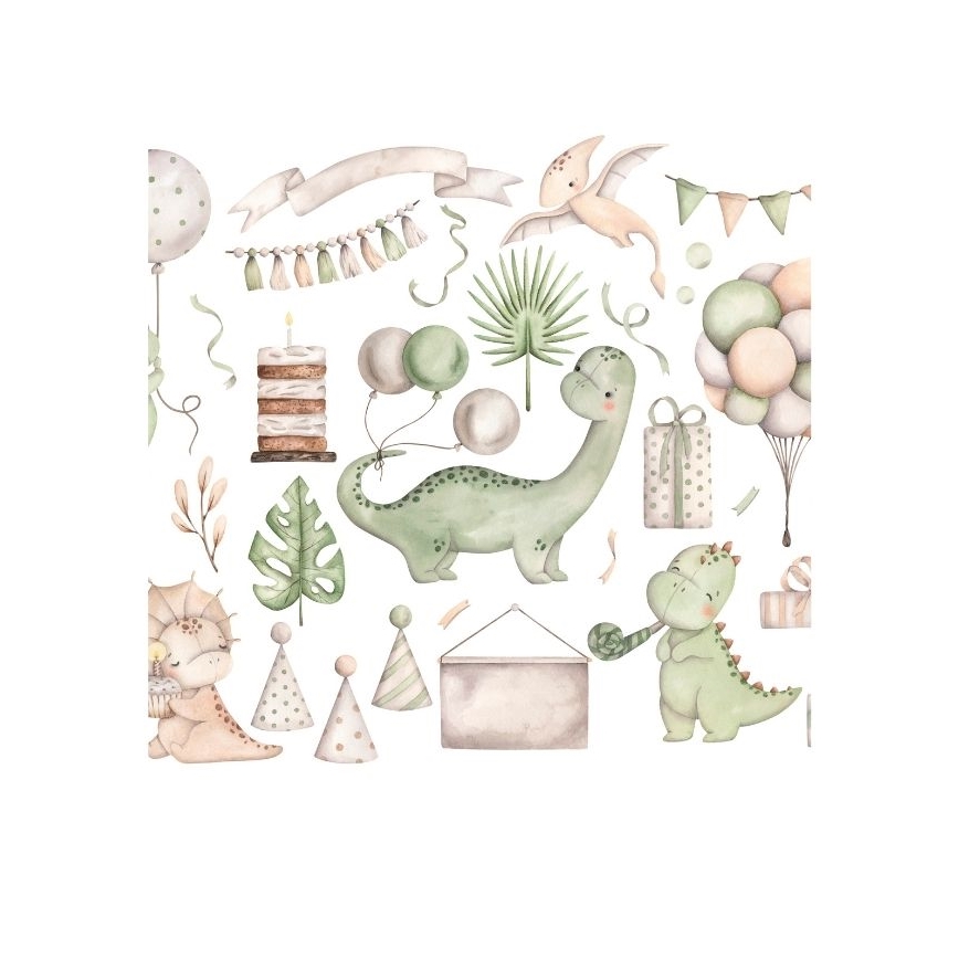 KIDS ROOM Children's pendant lamp 1xE27/60W/230V Ø 40 cm – Dinosaur