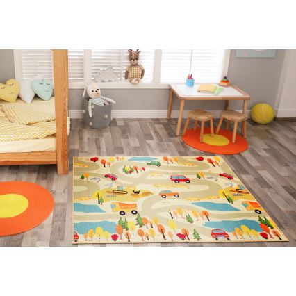 Kids' rug STELLA STREETS 120x170 cm beige/city