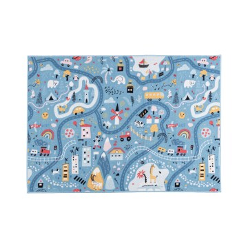 Kids' rug STELLA STREETS 120x170 cm blue/city