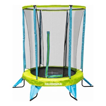 Kids' Trampoline, 140 cm Diameter, Blue/Green