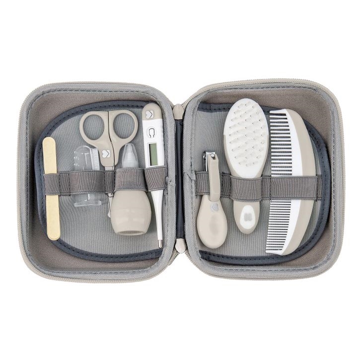 KikkaBoo - Baby care set 8 pcs grey/beige