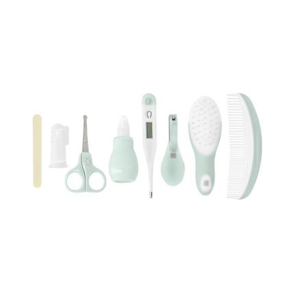 KikkaBoo - Baby care set 8 pcs grey/mint