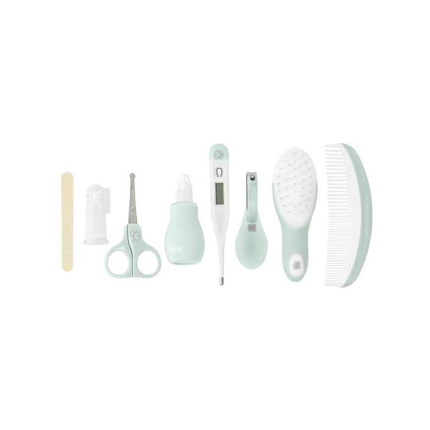 KikkaBoo - Baby care set 8 pcs grey/mint