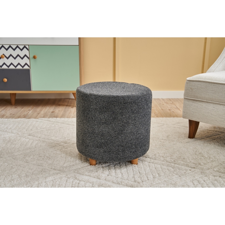 KIMA ottoman Ø 40 cm, anthracite