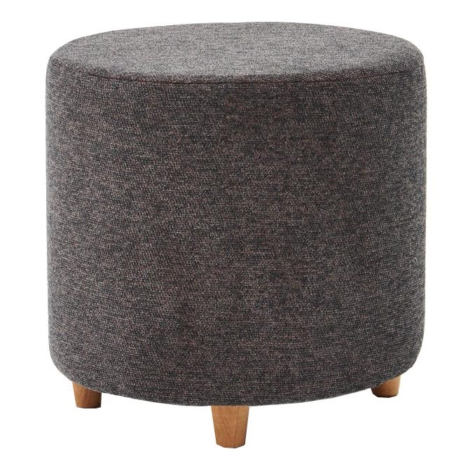 KIMA Ottoman, Ø 40 cm, Anthracite