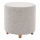 KIMA Ottoman, Ø 40 cm, Cream/Grey