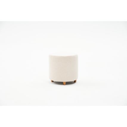 KIMA Ottoman, Ø 40 cm, Cream