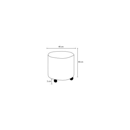 KIMA Stool Ø 40 cm, Grey