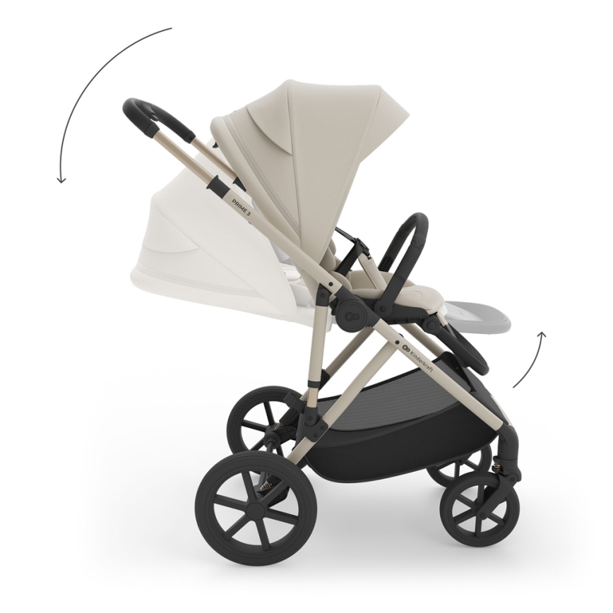 KINDERKRAFT - 3-in-1 Combination Stroller PRIME 3 Sand Dune