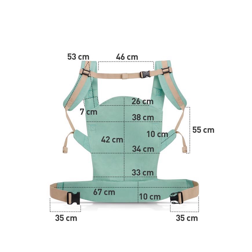 KINDERKRAFT - Baby carrier NINO pink