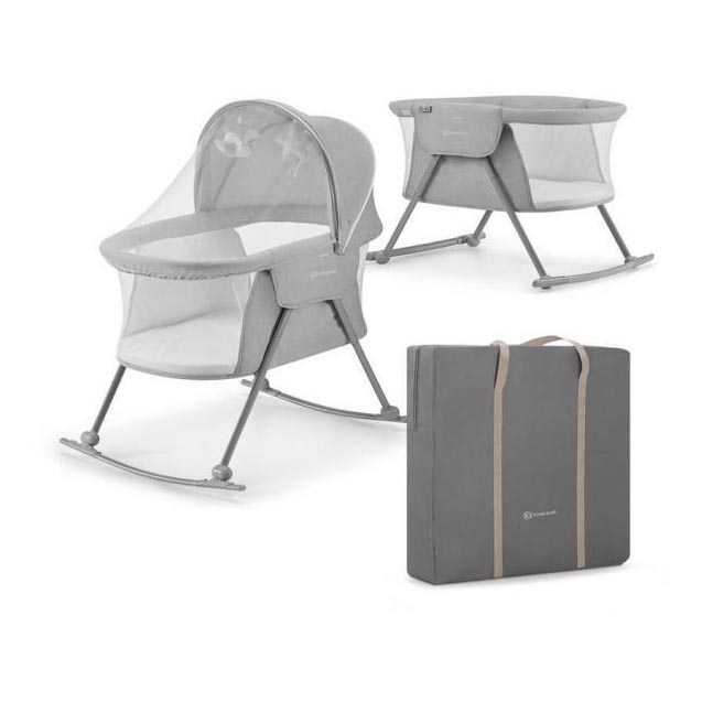 KINDERKRAFT - Baby cot 3in1 LOVI grey