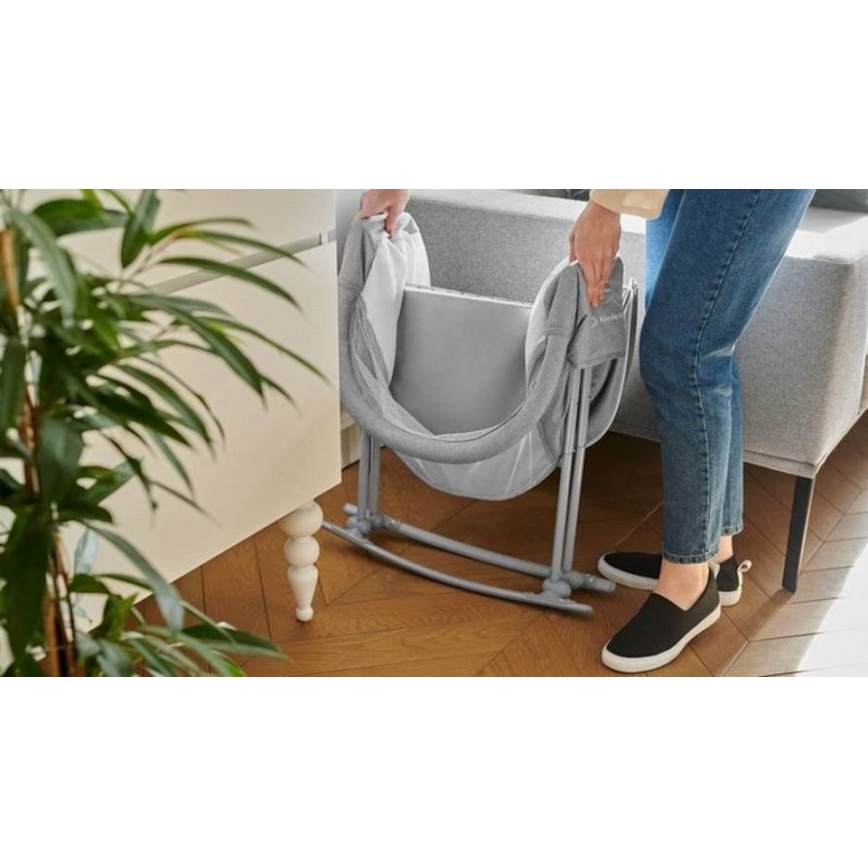 KINDERKRAFT - Baby cot 3in1 LOVI grey