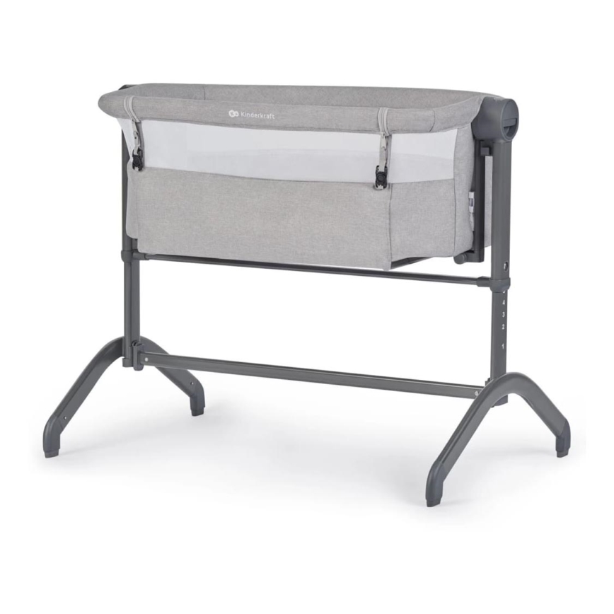 KINDERKRAFT - Baby crib 2in1 BEA grey