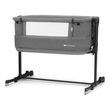 KINDERKRAFT - Baby crib NESTE GROW dark grey