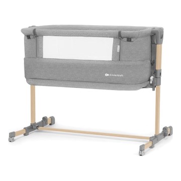 KINDERKRAFT - Baby crib NESTE GROW light grey