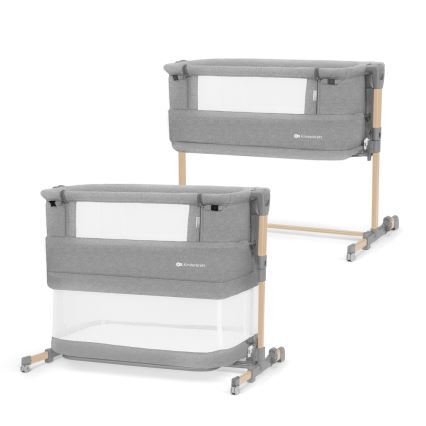 KINDERKRAFT - Baby crib NESTE GROW light grey