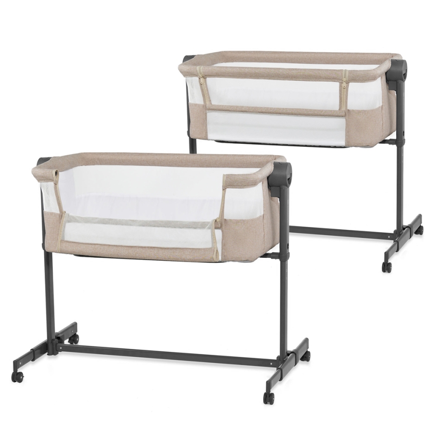 KINDERKRAFT - Baby crib NESTE UP 2 beige