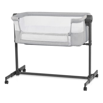 KINDERKRAFT - Baby crib NESTE UP 2 light grey