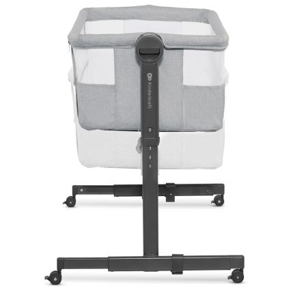 KINDERKRAFT - Baby crib NESTE UP 2 light grey