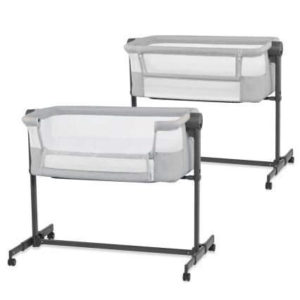 KINDERKRAFT - Baby crib NESTE UP 2 light grey