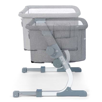 KINDERKRAFT - Baby crib UNO UP dark grey