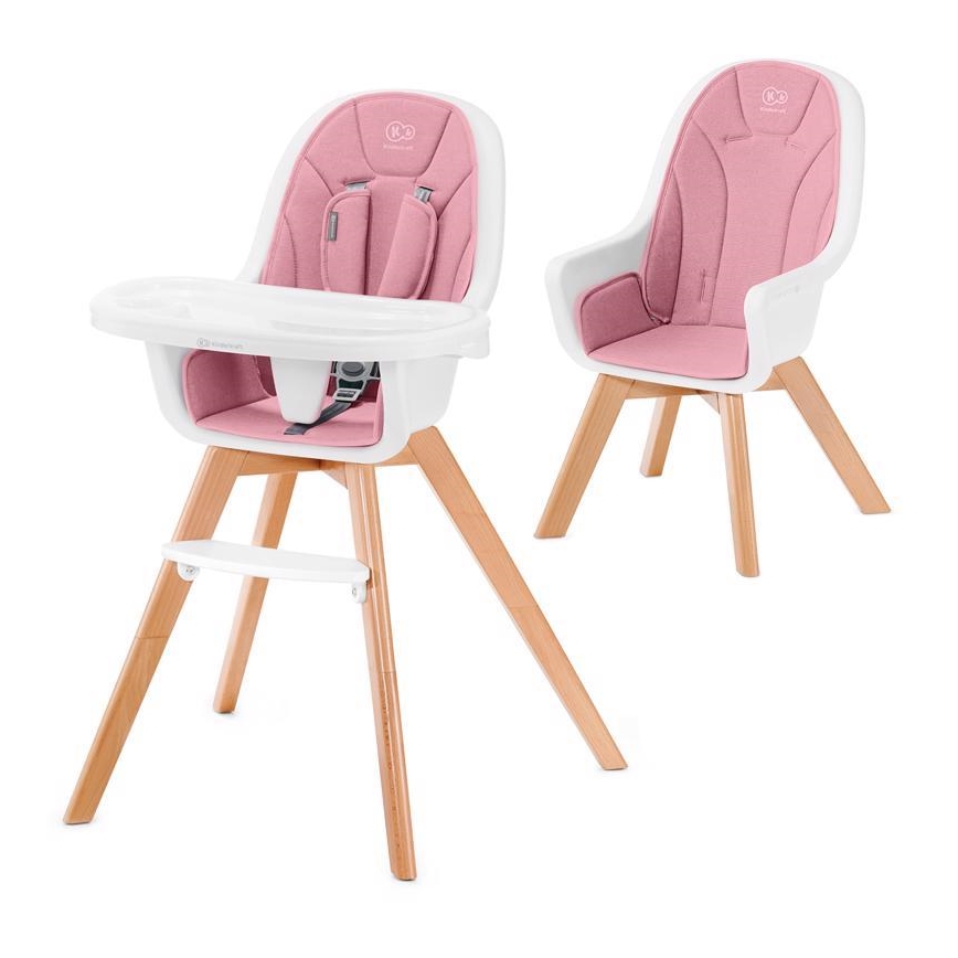 KINDERKRAFT - Baby dining chair 2in1 TIXI pink