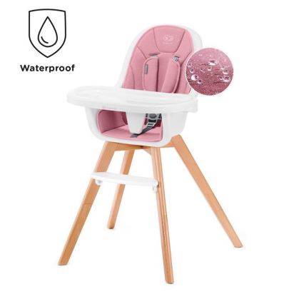 KINDERKRAFT - Baby dining chair 2in1 TIXI pink