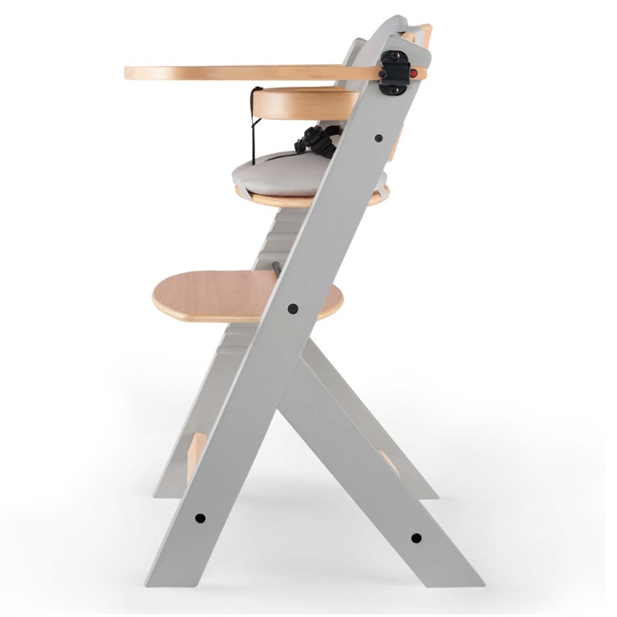 KINDERKRAFT - Baby dining chair with upholstery ENOCK grey