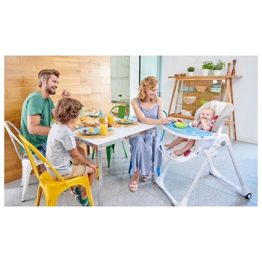 KINDERKRAFT - Baby dining chair YUMMY grey