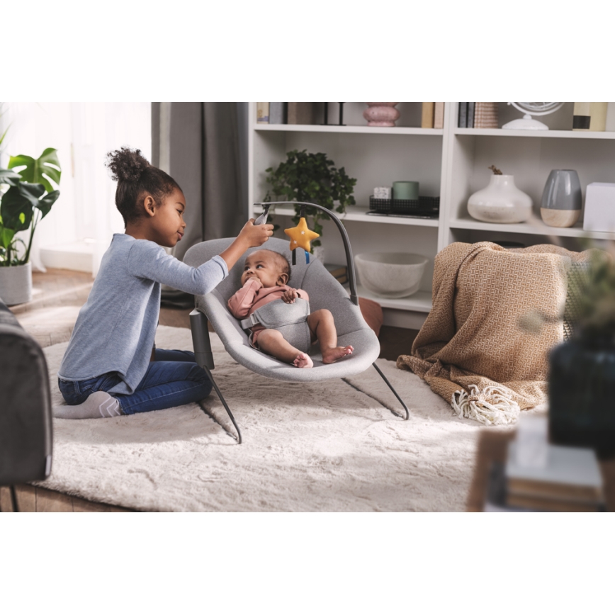 KINDERKRAFT - Baby lounger CALMEE grey