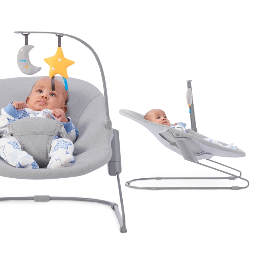 KINDERKRAFT - Baby lounger CALMEE grey