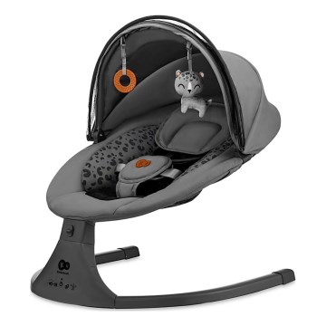 KINDERKRAFT - Baby rocker with melody 2in1 LUMI dark grey
